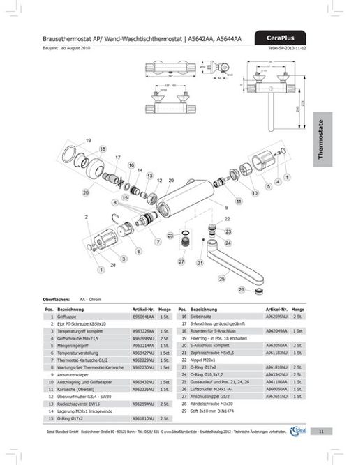 IS-Mengenregelgriff-Therm-A963214AA-Chrom-A963214AA gallery number 1